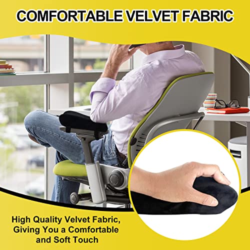 GUFAOWI Ergonomic Office Chair Arm Pads, Memory Foam Armrest Pads for Office Chair Gaming Chair Arm Rest Covers for Desk Chair, Armrest Cushions for Elbow Pressure Relief (Set of 2) - Image 2
