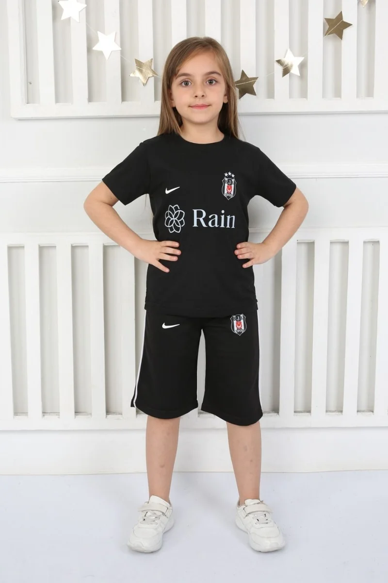 مافي بونجوك كيدز Blue Boncuk Kids Fan Combed Cotton Jersey