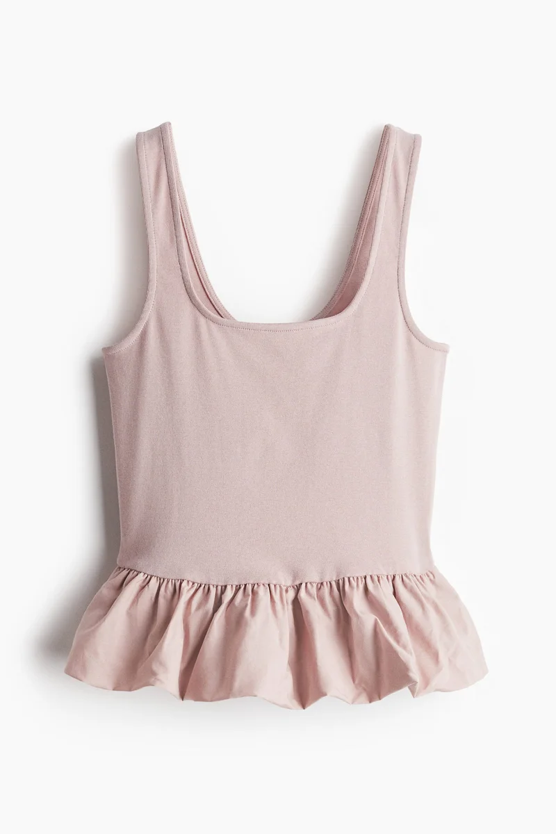 اتش اند ام Bubble-hem vest top