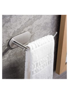 Excefore Towel Ring Self Adhesive Hand Towel Holder for Bathroom Kitchen Hand Towel Bar No Drilling Silver Towel Rack SUS 304 Stainless Steel Brushed  - Image 1