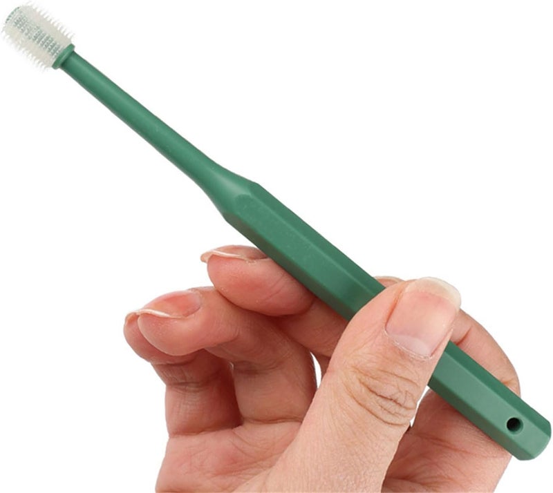 Pet Toothbrush for Small Breeds Soft Food Grade Teeth Tool Teeth Care Toothbrush with 360 Degree Brush Head Pet TeethBrush - Image 4
