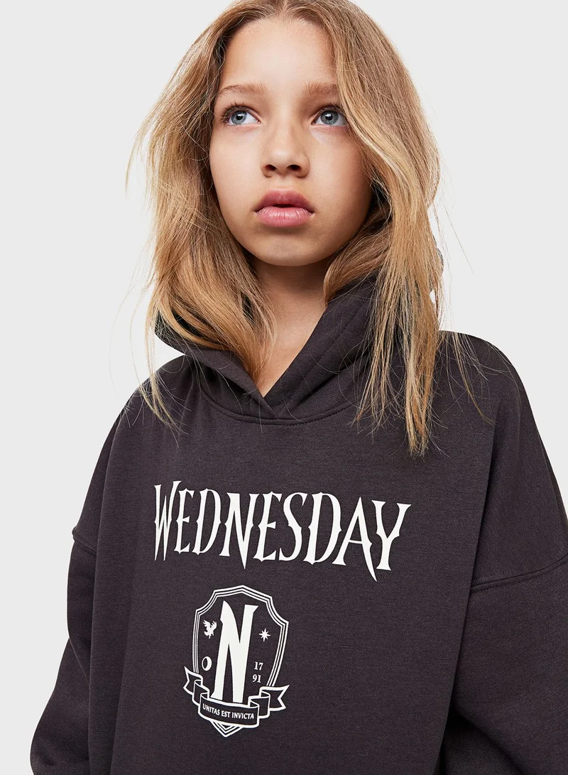 H&M Youth Graphic Print Hoodie