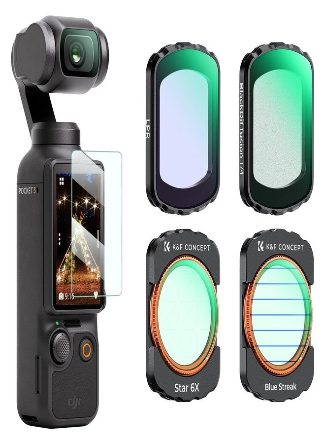 كيه آند إف كونسبت مجموعة فلاتر تأثيرات K&F Concept المكونة من 4 قطع لكاميرا DJI Osmo Pocket 3 - Image 1