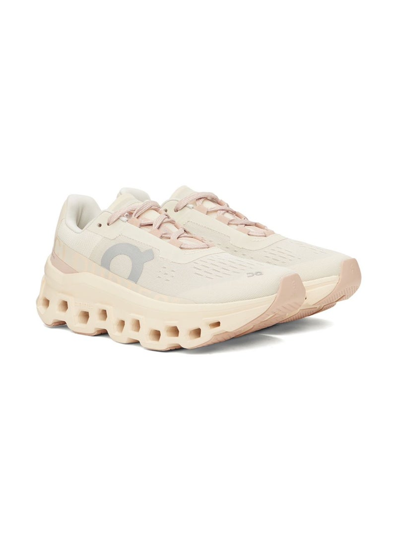 On Running Cloudmonster Women Sneaker - Gray/Pink - Image 2