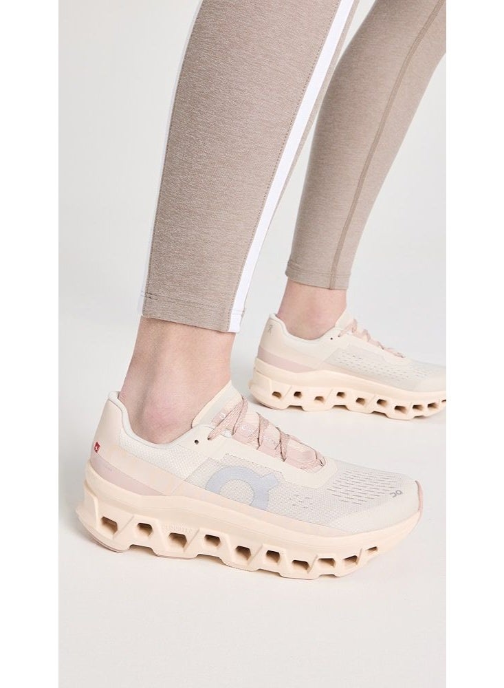 On Running Cloudmonster Women Sneaker - Gray/Pink - Image 4