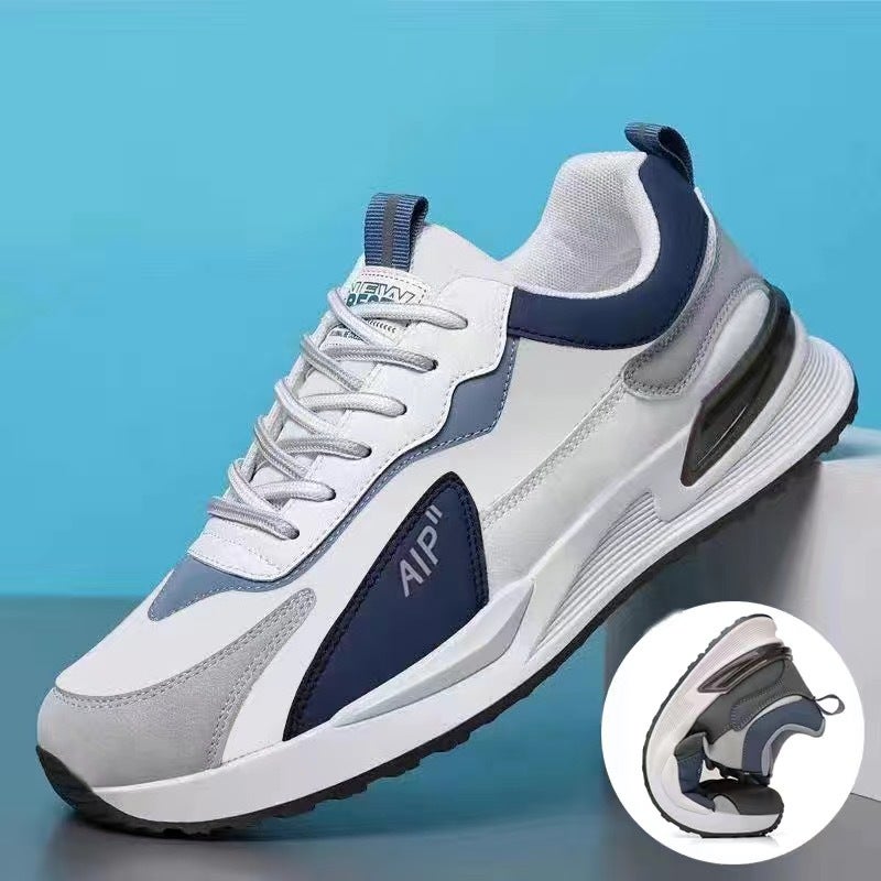 New Spring Mens Casual Sports Shoes Korean Style Versatile Student Running Shoes Waterproof Non-slip Trendy Shoes Wz331 white