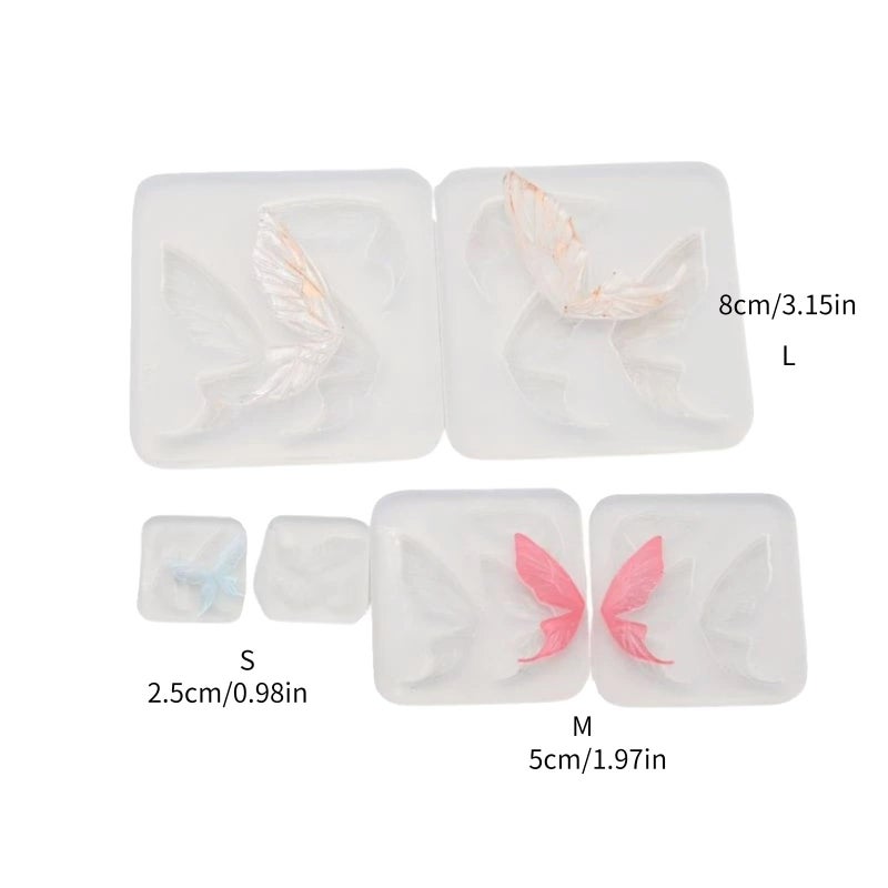Small Butterfly Ear Silicone Mold For Mousse Cake Fondant Baking Handmade Soap Decor - Image 5