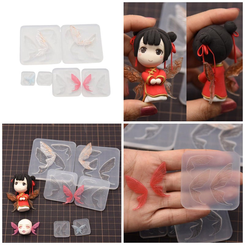Small Butterfly Ear Silicone Mold For Mousse Cake Fondant Baking Handmade Soap Decor - Image 3