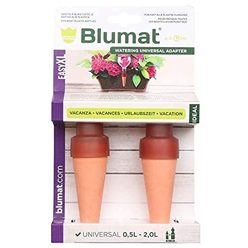 Blumat Plant Watering Device - Easy XL Self Watering Planter Insert for Indoor Plants - Bottle Adapter - Prevents Overwatering and Underwatering for Healthy Growth - 2 Pack - Image 2