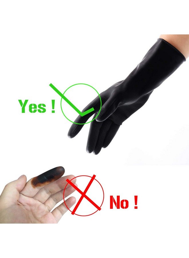 IXIGER Hair Dye Gloves,Professional Hair Coloring Accessories for Hair Salon Hair Dyeing,2pcs（1 left+1 right）,black - Image 3