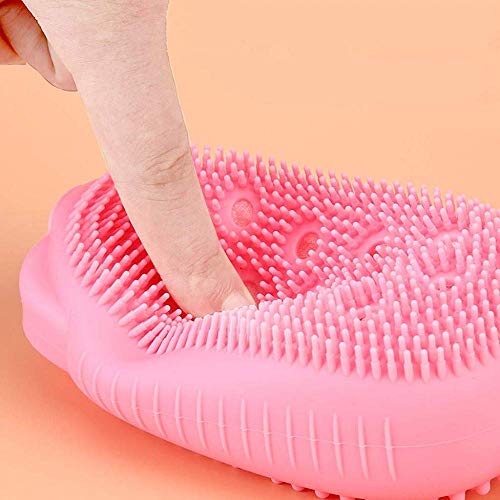 N M Z Bubble Bath Brush, Silicone Bath Body Brush,Ultra-Soft Scrubber for Shower Exfoliating, Body Brush for Unisex Good for Health Beauty (Multicolour, 1 pc) - Image 4