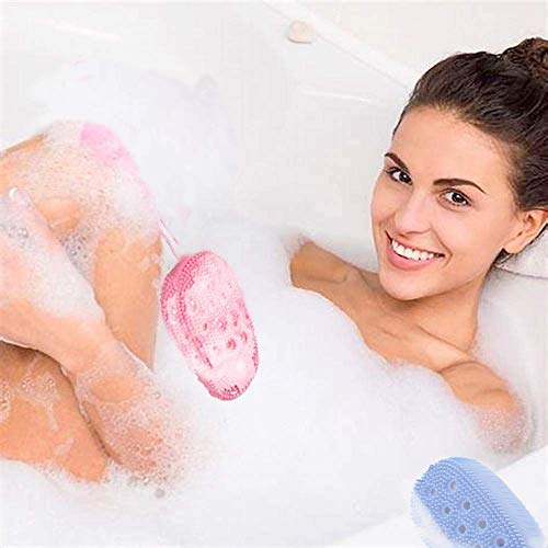N M Z Bubble Bath Brush, Silicone Bath Body Brush,Ultra-Soft Scrubber for Shower Exfoliating, Body Brush for Unisex Good for Health Beauty (Multicolour, 1 pc) - Image 3