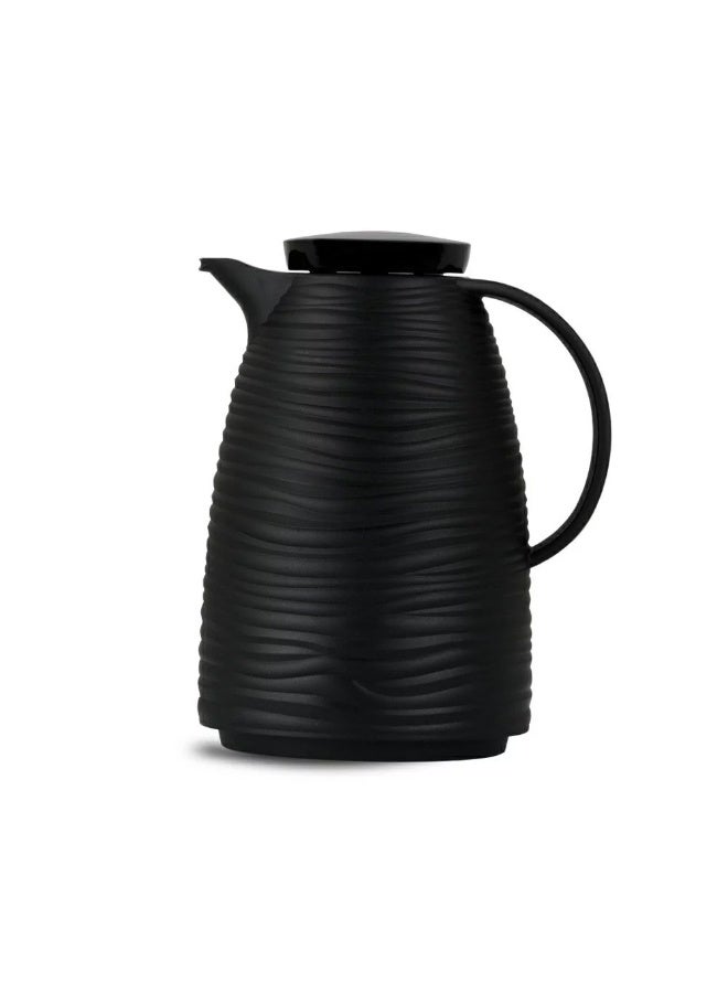 باصرة ترمس باصرة فاخر للشاي والقهوة بتصميم موجي سعة 1 لتر - Image 2