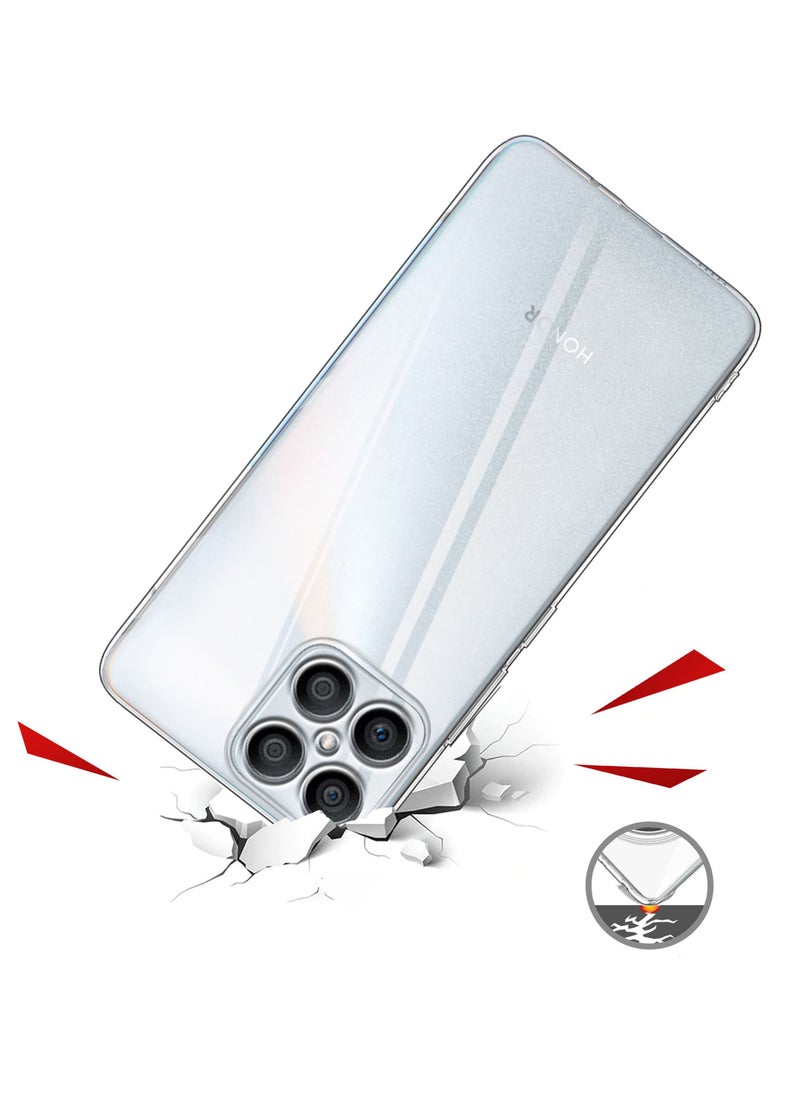 Wtech - Wing Series Ultra Thin Soft Corner Case Cover For Honor X8 4G Clear - Image 1