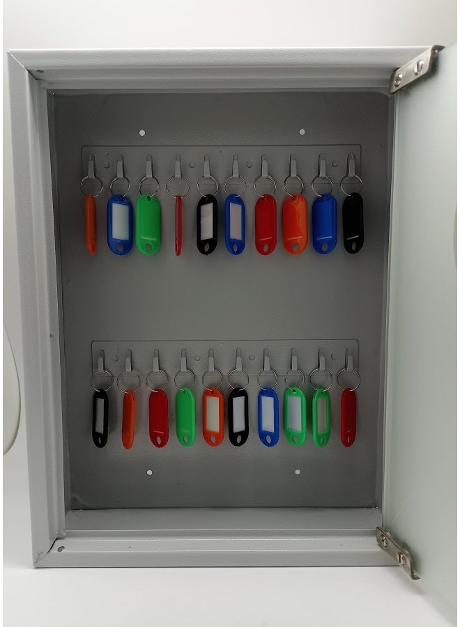 ROBUSTLINE Key Box With Free Key Tags 20 Keys With Glass Door - Image 3