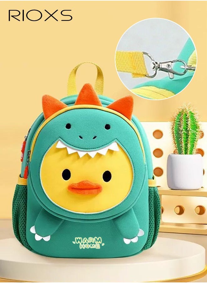RIOXS Kids Boys Girls Toddler Backpack Lightweight Waterproof Kindergarten Schoolbag Animal 3D Cartoon Mini Travel Bag for Baby Girls Boys 2-8 Years Daypack  - Image 1