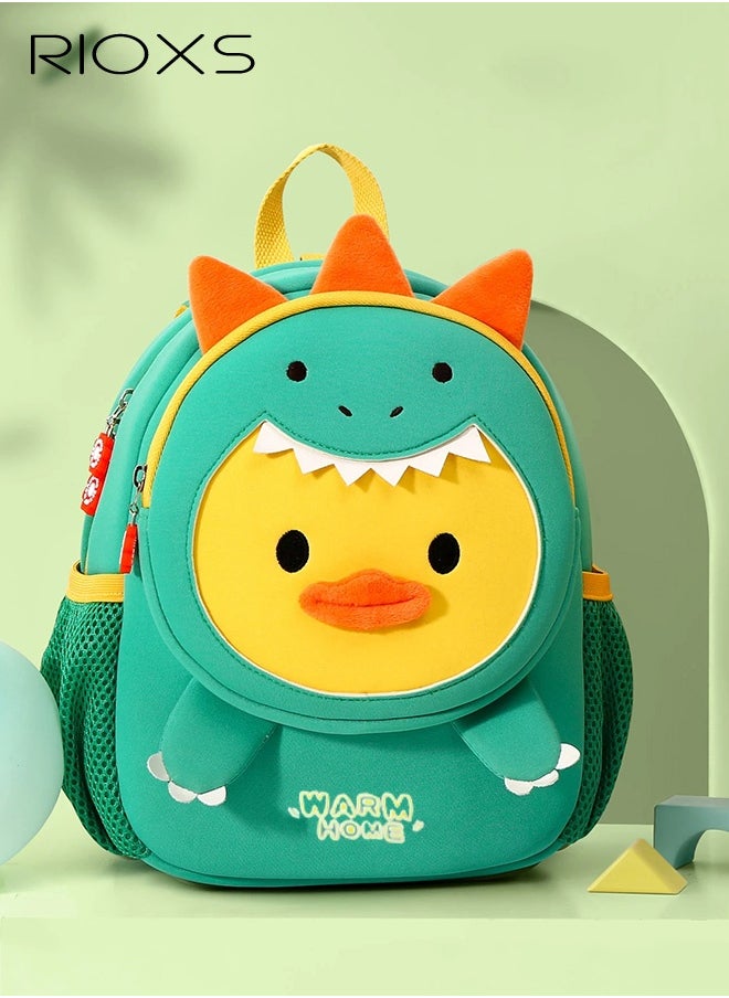 RIOXS Kids Boys Girls Toddler Backpack Lightweight Waterproof Kindergarten Schoolbag Animal 3D Cartoon Mini Travel Bag for Baby Girls Boys 2-8 Years Daypack  - Image 2
