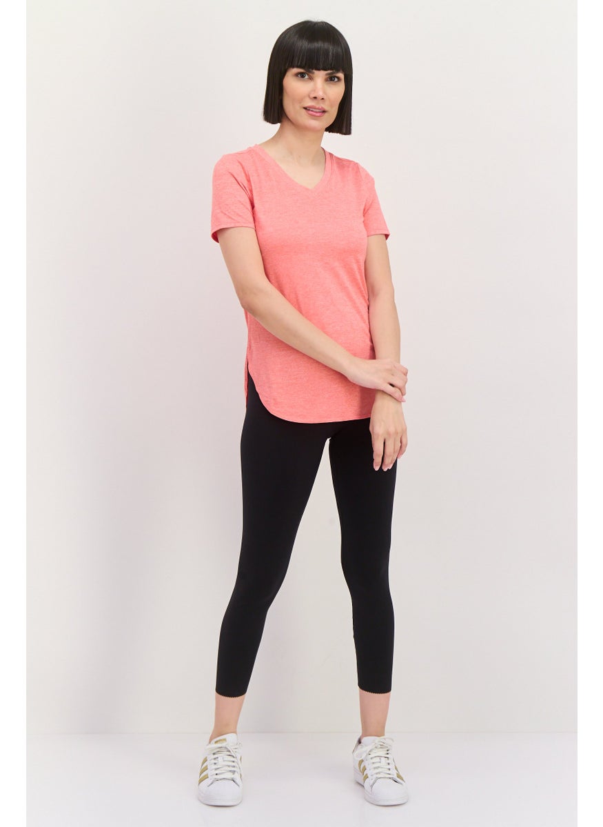 Women Sportswear Fit Shorts Sleeve Training T-Shirts, Coral Heather - pzsku/ZB27A001246B1FCA5DD33Z/45/_/1737642041/ef65c694-941b-463f-9b5d-dde45f72eebc