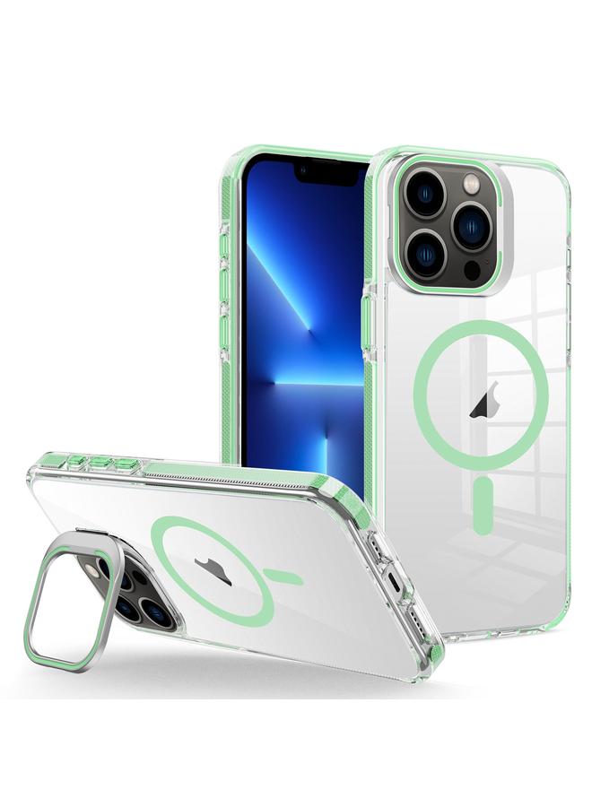 Zaboon Case For iPhone 13 Pro J2 High Transparent MagSafe Magnetic Frame Holder Phone Case - Image 1