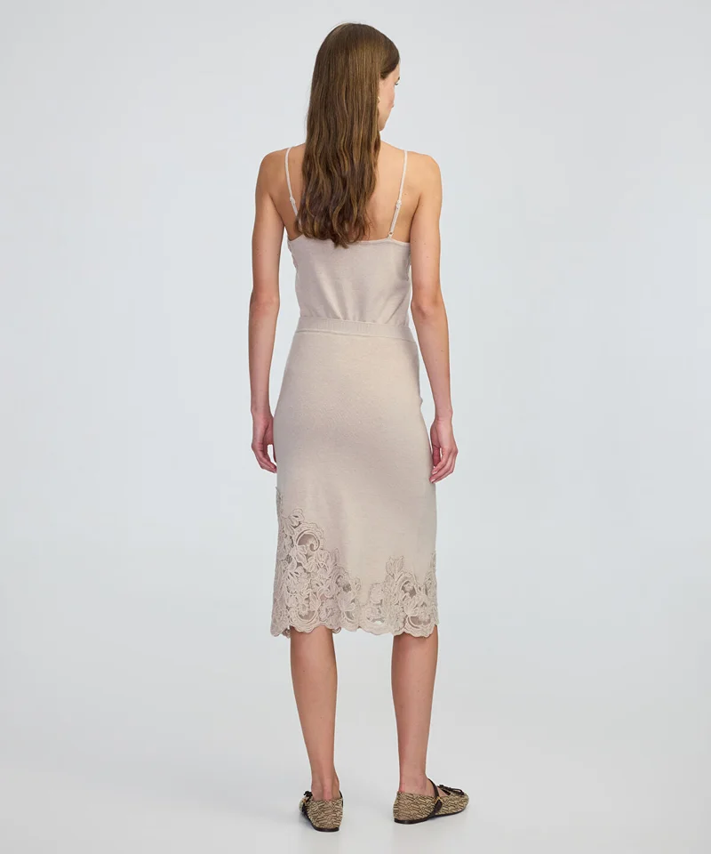 Ipekyol  Lace-Applique Knit Skirt for Women | Best Price UAE