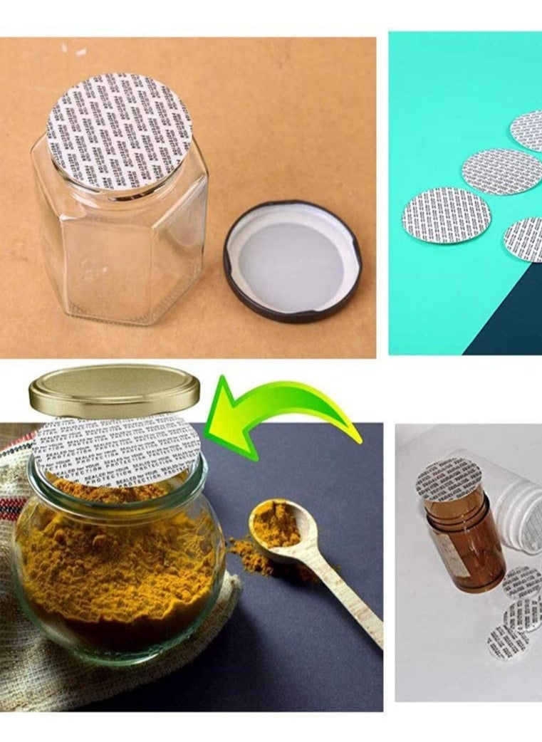 MLADEN - 100Pcs Pressure Sensitive Foam Seal Tamper Resistant Seals Torque Activated Cap Seals Liners for Cosmetic Bottles Cases Jars Vials(24mm/0.95inch) - Image 1
