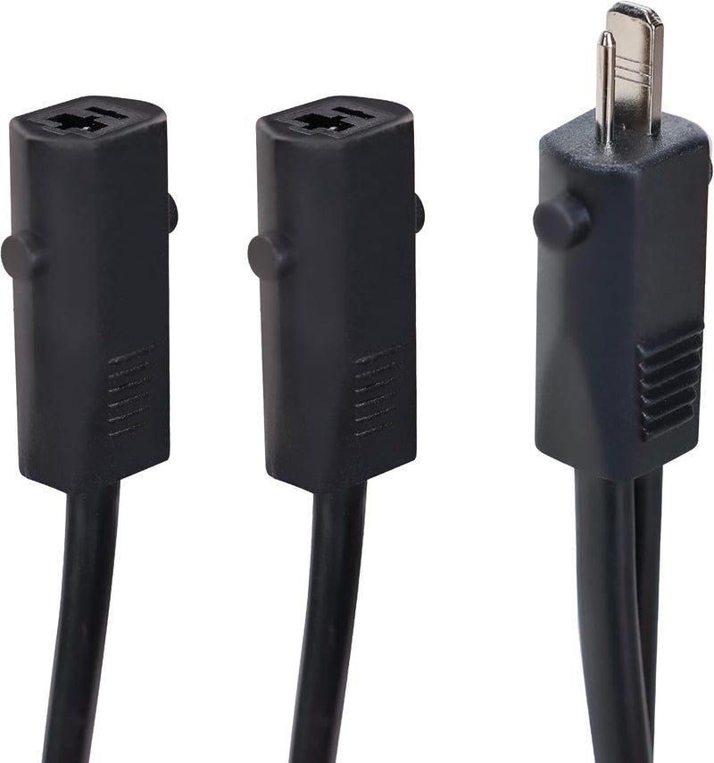 Fromann 2 Pin Y Splitter Power Cable Recliner 120cm Extension Lead Cable Cord Connecting 2 Motors to 1 Power Supply for Electric Recliner and Lift Chairs - Image 2
