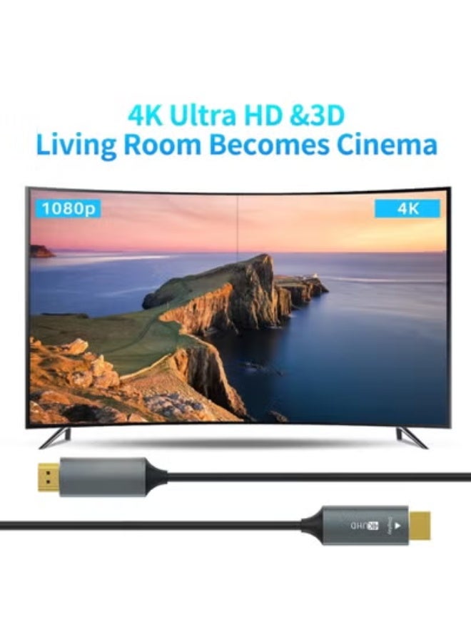 50m Fiber Optic HDMI Cable – 4K@60Hz HDR10, 18Gbps High-Speed UHD – Supports 1440p@144Hz, HDCP 2.2 - Image 3