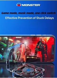 Monster MONSTER XKT01 Wireless Bluetooth Headset Semi-in-Ear Music Game Headset Bluetooth 5.2  - Image 4
