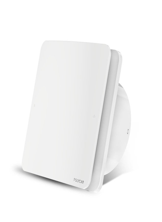 Polycab Freshly Prime 150mm Energy Efficient Exhaust fan for Kitchen Bathroom | Noiseless ventilation, Sleek Design Easy to Clean | High Speed, Powerful Motor, 100% Copper, 3 Yrs Warranty【White】 - Image 1