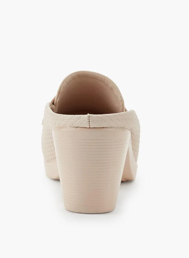 Flora Bella By Shoexpress  Flora Bella Women Block Heel Mules for Women | Best Price UAE