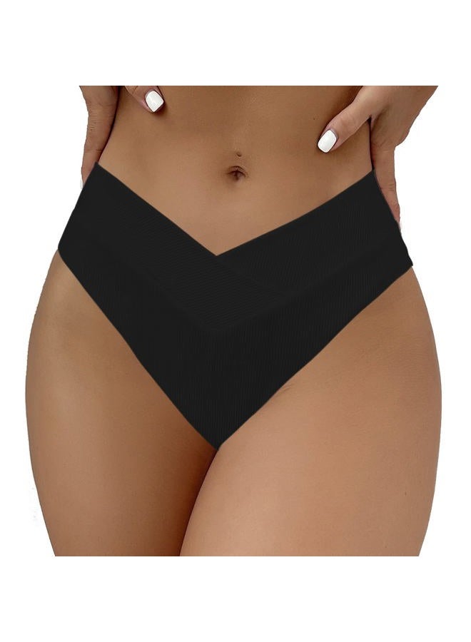 SherryDC Women's Swimsuit, V Cut, High Waist, V Cut, Bikini Bottom, 824 Black, M - Image 1