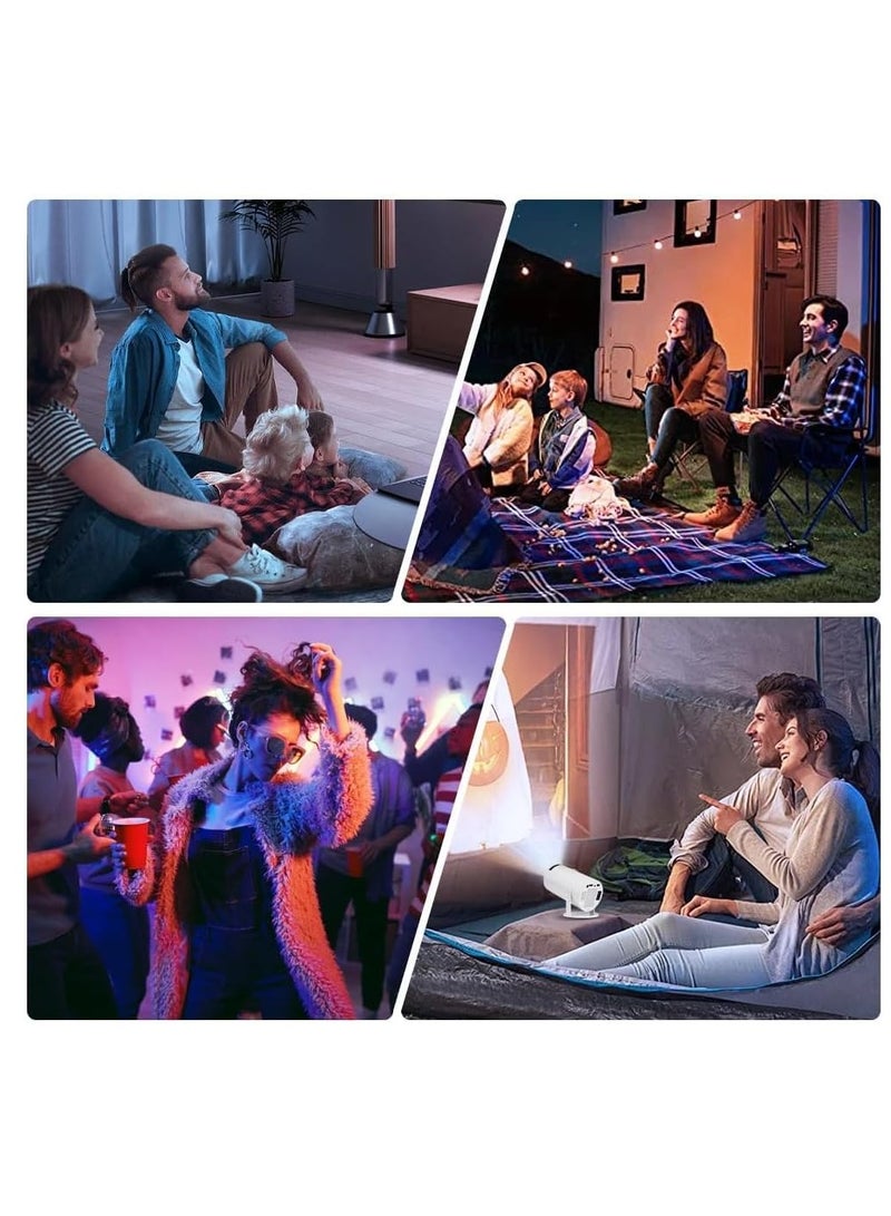 SMARTX HY300 Smart Mini Projector With 2 Game Consoles, Auto Keystone Correction, 4K Portable Projector, 150 ANSI 2.4/5G WiFi, Android 12.0, 130 Inch Screen Best For Home, outdoor Theater Video Projector - Image 3