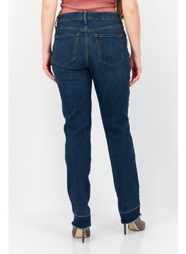 Gloria Vanderbilt Women Slim Fit Wash Stretchable Denim, Indigo  - Image 3