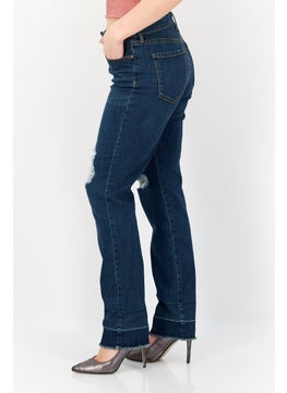 Gloria Vanderbilt Women Slim Fit Wash Stretchable Denim, Indigo  - Image 2