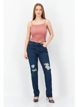 Gloria Vanderbilt Women Slim Fit Wash Stretchable Denim, Indigo  - Image 4