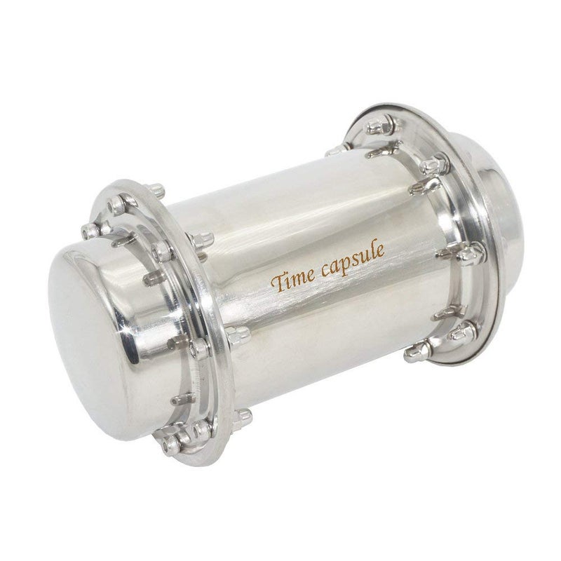 Jasni Time Capsule Stainless Steel Waterproof Container(7.6 Inch) - Image 1