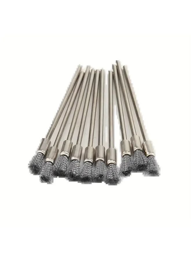 10pcs Extended Steel Wire Brushes And 10pcs Copper Wire Brushes For Rust Removal Polishing - Image 4