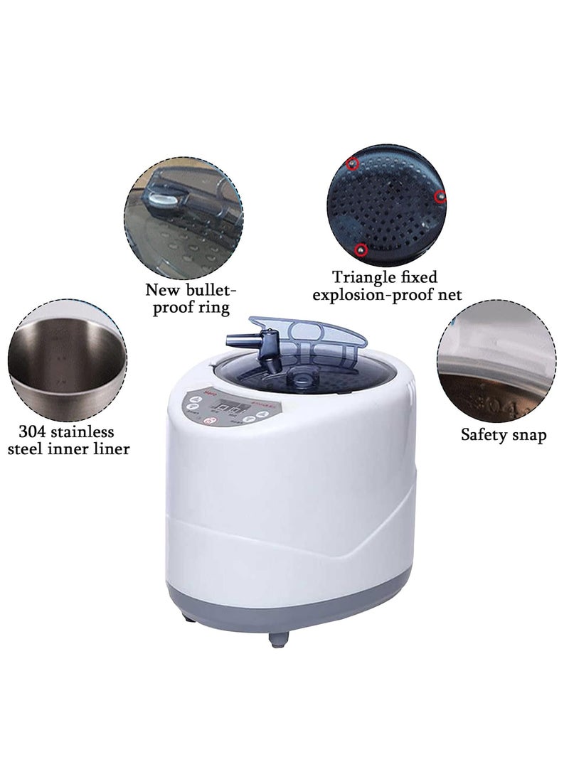 HUATOL - HUATOL Sauna Steamer Pot 2L Home SPA Fumigation Steam Machine with Remote Control Portable Steam Generator Spa Machine for Body Detox - Image 1