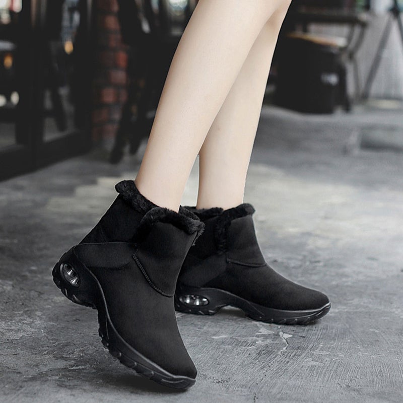 1 Pair Fashion Winter Woman Versatile Snow Boots Warm Snow Boots - Image 1