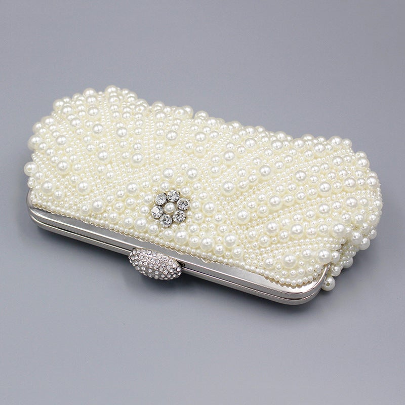 Evening Bag Manufacturers 2023 New Handmade Pearl Bag Shoulder Diagonal Evening Bag - Image 3