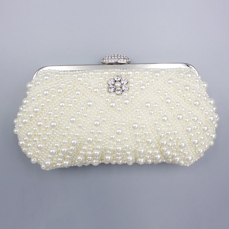 Evening Bag Manufacturers 2023 New Handmade Pearl Bag Shoulder Diagonal Evening Bag - Image 1