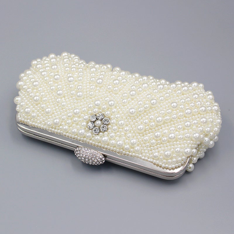 Evening Bag Manufacturers 2023 New Handmade Pearl Bag Shoulder Diagonal Evening Bag - Image 4