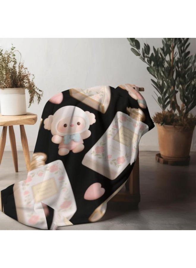 general Baby and children's cartoon flannel thin blanket (warm and comfortable, suitable for sleep, game use) 70cm*100cm - Image 4