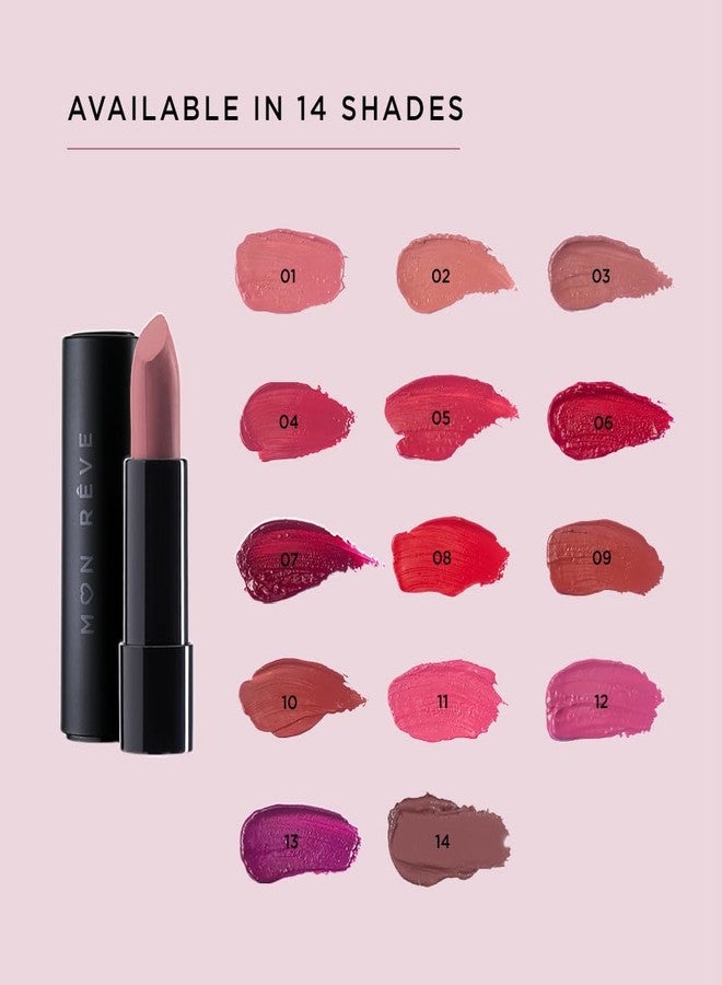 MON RÊVE Mon Reve Irresistible Lips Moisturizing Lipstick for Women - Shine Hydrating Lipstick with Jojoba Oil - Clean Beauty Lip Tint for Smooth, Juicy Lips - Sensitive Skin Makeup - Moisture Lip Product (10) - Image 3