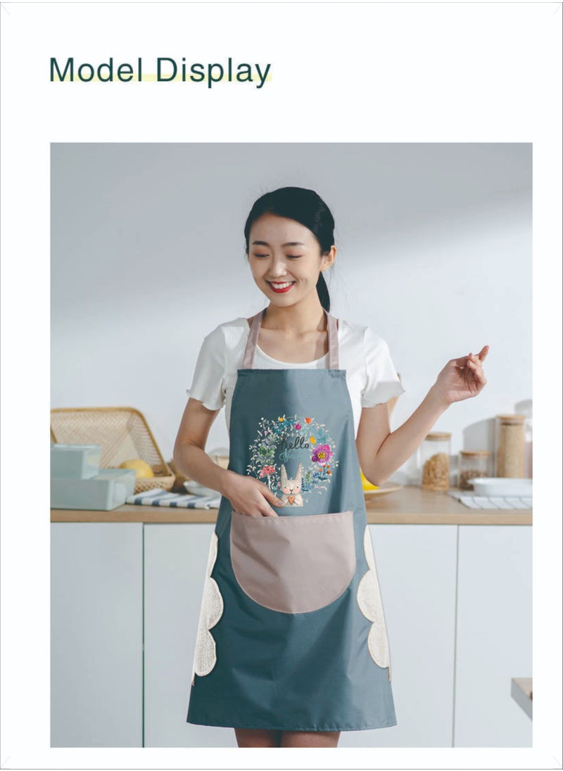 AMERTEER - Adjustable Waterproof Kitchen Cooking Apron Multicolor - Image 1