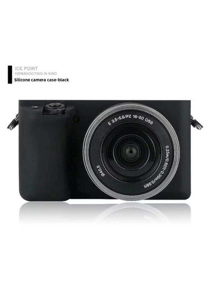 Silicone Sleeve For Sony Micro Single A5100/A5000 A6000 Silicone Sleeve Micro Camera Protective Cover Accessories-Color:A6000 Black  - Image 2