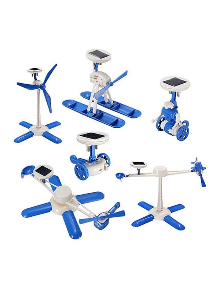 DIY 6 IN 1 Creative Educational Learning Power Solar Robot Toys Kit - Image 1