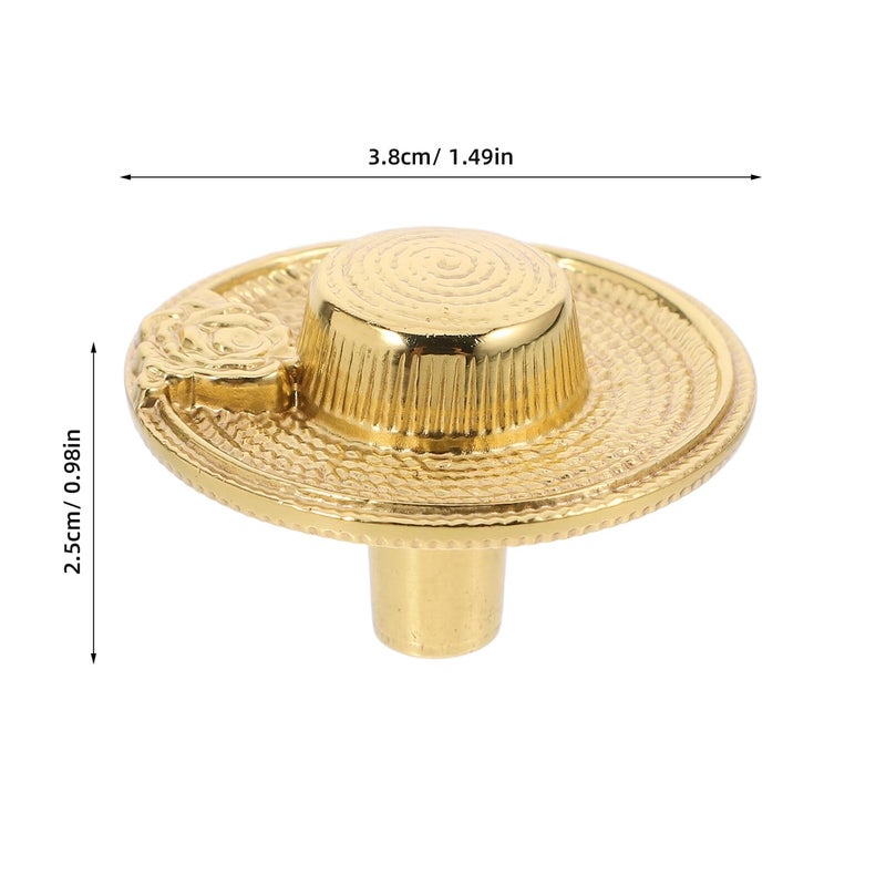 Vintage Brass Cabinet Knobs Single Hole Drawer Pulls French Style Kitchen Bathroom Handles - Image 3