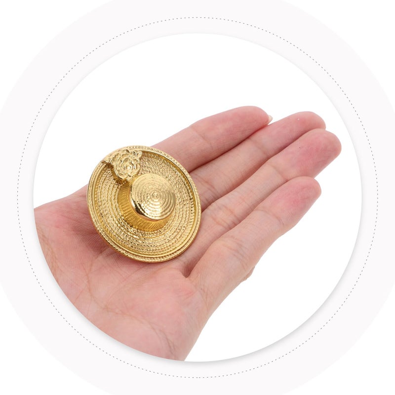 Vintage Brass Cabinet Knobs Single Hole Drawer Pulls French Style Kitchen Bathroom Handles - Image 4