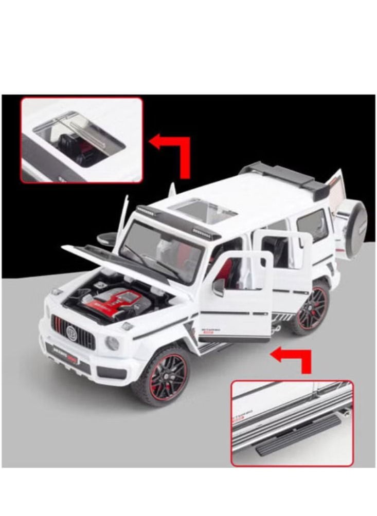 Dream Zone - Mercedes Benz BRABUS G800 Alloy Diecast Model 1:24 Scale (White) - Image 1